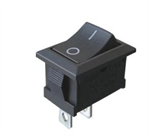 Prepínač kolískový RS601 2pol./2pin ON-OFF 250V/6A čierny