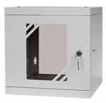 RACK skriňa závesná NEKU TS 10&quot; 6U 300mm, samozostaviteľná, šedá 7035
