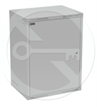 Rozvádzač nástenný GrandN 16U 450mm, dvere plech, RAL 7035, GrandN-16U-645-21-G

