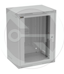 Rozvádzač nástenný GrandN 16U 450mm, dvere sklo, RAL 7035, GrandN-16U-645-11-G
