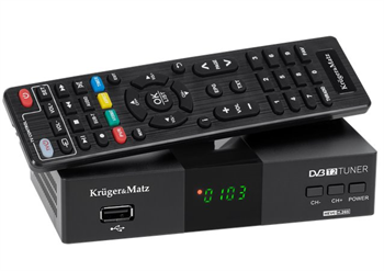 Set-top box KRUGER & MATZ KM0550D, DVB-T2 H.265, scart