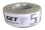 Sieťový kábel iGET CAT5E UTP PVC Eca 100m/role