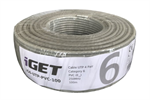 Sieťový kábel iGET CAT6 UTP PVC Eca 100m/role