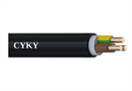 Silový instalační kabel pro pevné uložení CYKY-J 3x1,5, balení 100m