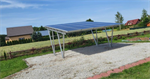 Solárny Carport SAPRO 2A15P hliníkový prístrešok pre 2 autá
