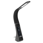 Stolná lampa s budíkom VIRONE DOLOMIT DL-12/B, 5W, 400lm, 4000K, čierna
