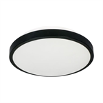 Stropné svietidlo ORNO SELENE CL/2XE27-10MV/B, 2xE27 senzor pohybu, max. 2x60W IP54, priemer 30,5 cm, čierna
