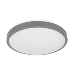 Stropné svietidlo ORNO SELENE CL/2XE27-10MV/G, 2xE27 senzor pohybu, max. 2x60W IP54, priemer 30,5 cm, šedá
