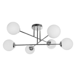 Stropné závesné svietidlo AD-LD-6439GGE27SM LEIA 6P E27, max. 6x60W, chróm

