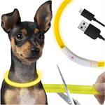Svietiaci obojok pre psov LED Purlov 24200, regulovateľný, nabíjací USB-C
