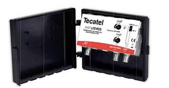 TECATEL dvouvstupý UHF + DAB zesilovač 40dB MAX403