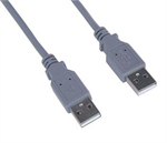 USB Kábel USB 2.0 AM-AM 0,5m sivý
