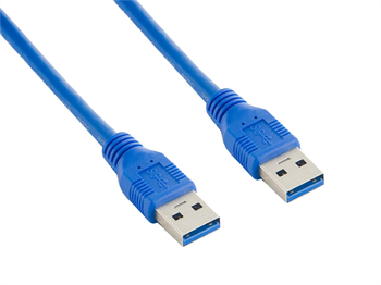 USB Kabel USB 3.0 AM-AM 0,5m modrý