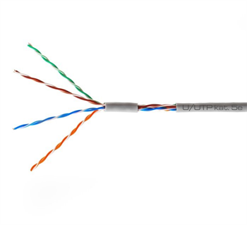 UTP kabel CONO-TECH, LAN CAT5e, PVC, šedý, 305m