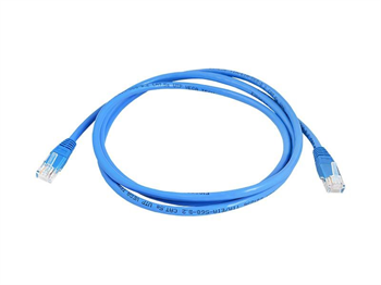 UTP Kabel Lexton RJ45 CAT5E 0,5m 8P8C 1:1 Modrý