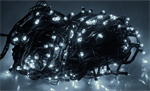 Vánoční osvětlení - řetěz LTC LXLED105 200LED/20m, studená bílá, vnitřní