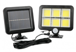 Venkovní solární LED osvětlení LTC LXLL137, 10W COB, 1200lm, 1800mAh, PIR