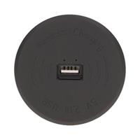 Vestavěná bezdrátová indukční nabíječka s USB portem ORNO OR-AE-1367/B, černá