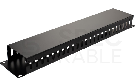 Vyvazovací panel do racku NEKU 2U 19" kovový, černý