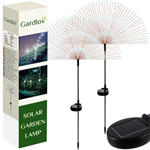 Záhradná dekoračná solárna lampa púpava Gardlov 25477, sada 2ks
