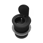 Zapustená zásuvka ORNO OR-GM-9040/B, 230V + USB-C nabíjacia, čierna, prívod 1,9m
