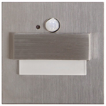 Zapustené schodiskové orientačné svietidlo ORNO TRACO LED OR-OS-6165LR3/N 12VDC, 1,5W, 30lm, 3000K, brúsená oceľ
