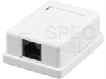 Zásuvka NEKU CAT6 UTP 1 x RJ45 na omítku bílá 