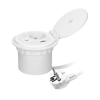 Zásuvka vestavná ORNO OR-GM-9015/W 1 zásuvka 2 USB (A+C), bílá