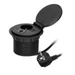 Zásuvka vstavaná ORNO OR-GM-9015/B 1 zásuvka 2 USB (A+C), čierna
