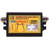 Zosilňovač ZP26-X, 16dB s filtrom O2+UFON+5GLTE, 22-48.k